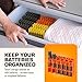 Storacell by Powerpax AAA Battery Storage Caddy, Orange, Holds 12 Batteries (Not Included)