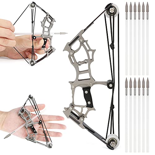 HNZMDY Compound Bogen und Pfeil Set für Erwachsene Teenager Jugendliche für Schießübungen im Freien und für Kleine Familien Spiele (Typ 1 (12 Pfeile)) Cover