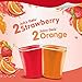 Snack Pack Strawberry and Orange Flavored Juicy Gels, 4 Count Snack Cups