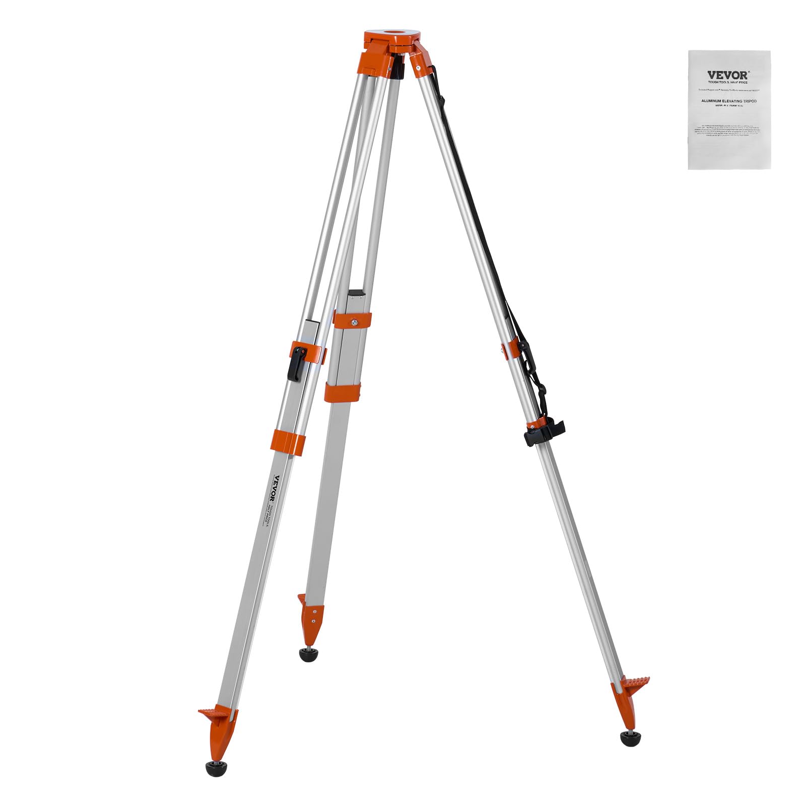 VEVOR Laser Level Tripod Stand 5 8-11 Thread Mount 16 53-65 55 inch Height Adjustment Heavy Duty Survey — view 9