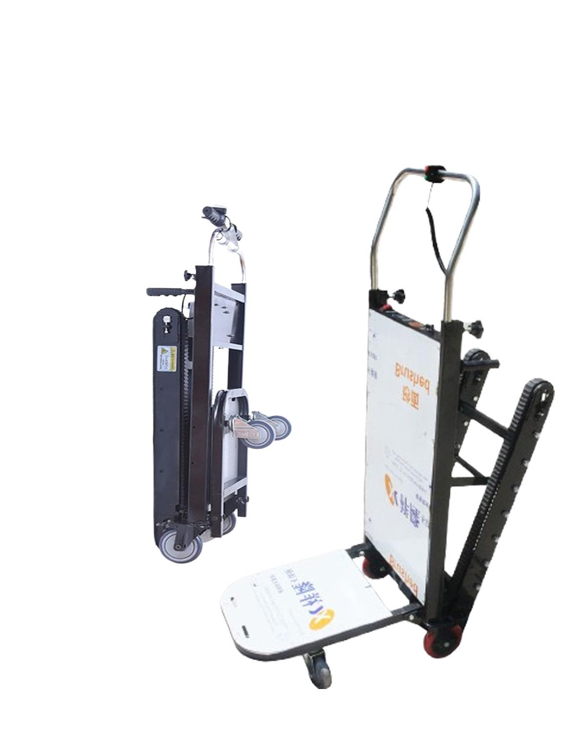Tipo Cingolato - Montascale Elettrico,Carrello per Scale Cingolato Alimentato A,con capacità di Carico di 350 kg,Trasporto di Attrezzi per Salire E Scendere Le Scale A