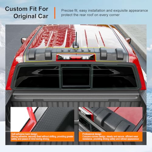 Image of powoq Rear Roof Protector Compatible with 2015-2022 Chevy Colorado Truck Cab Roof Protector Replacement for 2015-2022 Chevy Colorado Accessories