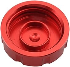 Bouchon de système de carburant pour moto - Design robuste en aluminium CNC avec un minimum de poids supplémentaire (rouge)