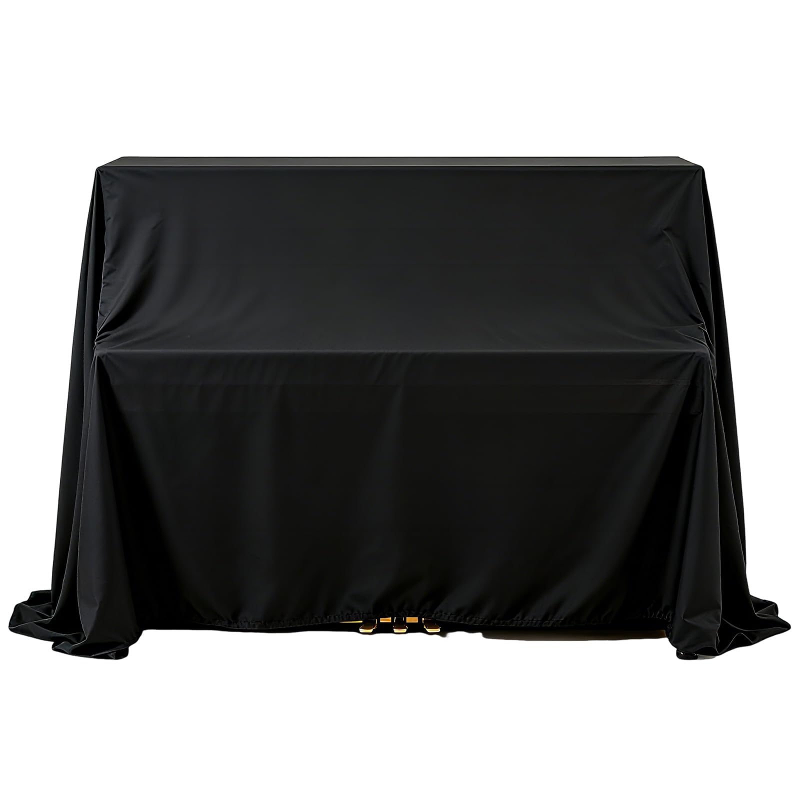 Copertura antipolvere per pianoforte verticale, 135 cm x 200 cm, con ricamo nero, copertura protettiva di ricambio per Yamaha Kawai-US