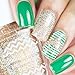 Whats Up Nails - Shamrock Vinyl Stencils for Saint Patrick's Day Nail Art Design (2 Sheets, 40 Strips & Stencils Total)