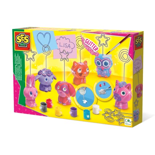 Ses Creative | Kit Moulage et Peinture Porte-Mémos | Crée et Peins Ton Porte-Notes en Plâtre | Plâtre Séchage Rapide | Peinture Épaisse | Activité Manuelle...