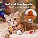 Lewondr Weihnachten Katzenspielzeug Set, 10 Stück Interaktives Katzenspielzeug, Zauberstab Plüschtiere Maus Plüschpuppen Lebkuchenmann, Katzen Weihnachtsspielzeug, Mehrfarbig