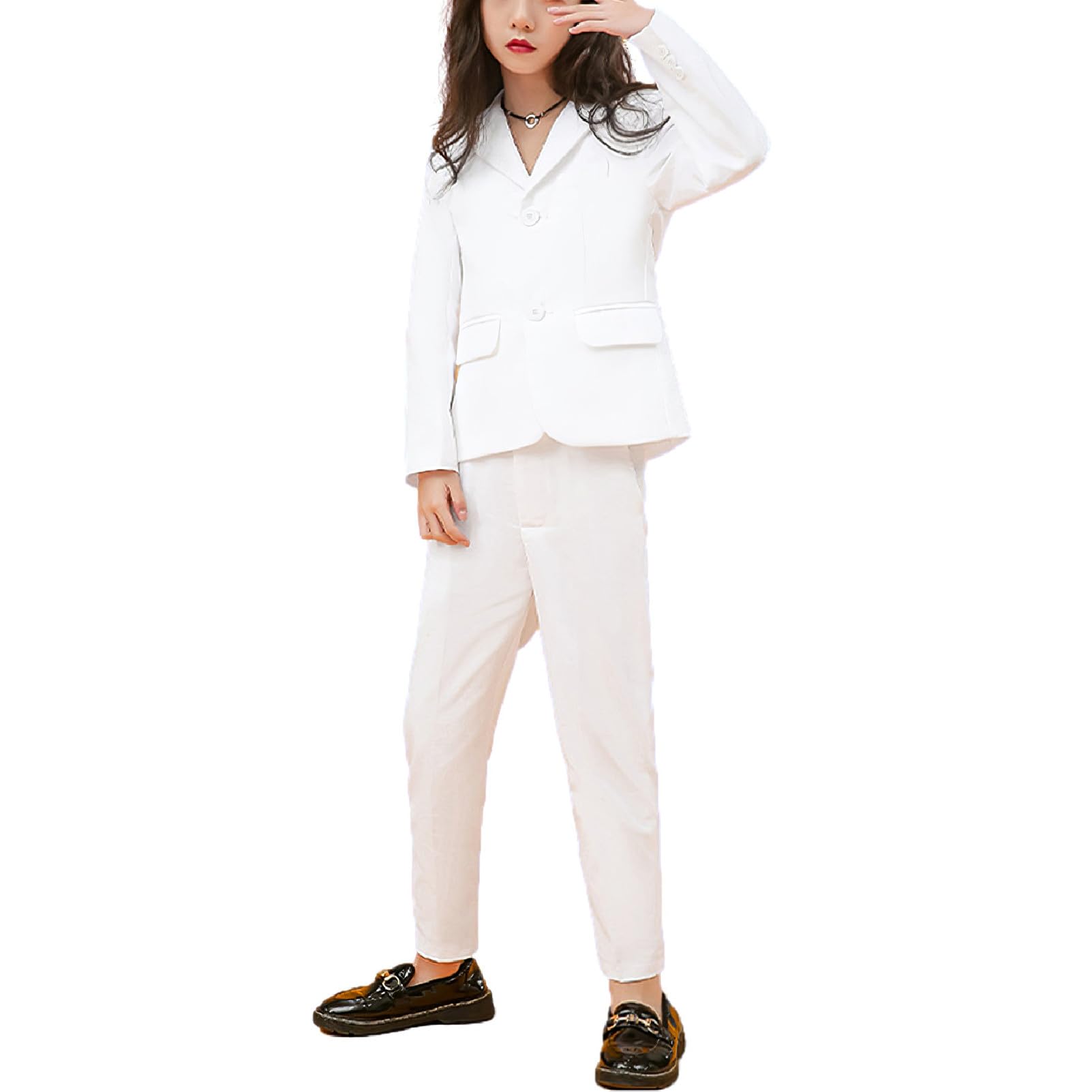 amropi 2-teiliges Anzug-Set für Jungen, Blazer, Jacke und Hose, Hochzeits-Outfit, formelle Kleidung für 2–12 Jahre