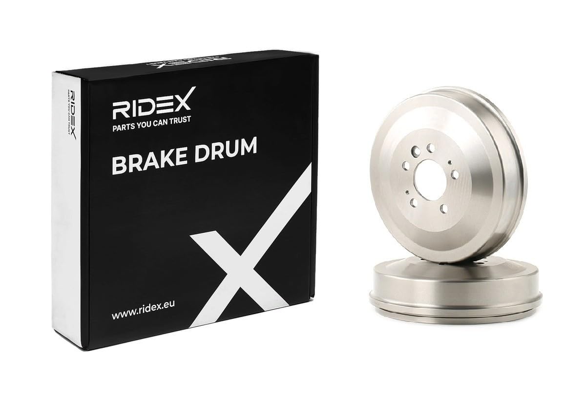 2x RIDEX 123B0219 Bremstrommeln Set Ø295mm Hinten