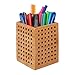 Produktbild Relaxdays, Natur Stiftköcher Bambus, Utensilienbox Holz, f. Stifte, Schere, Stiftehalter, Landhausstil, HBT 11 x9 x 9 cm, Standard