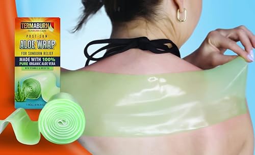 Miniatura 6 de Envoltura de aloe para aliviar quemaduras solares – Tratamiento de hidrogel para después del sol con gel de aloe vera 100% puro | Gel aloevera de