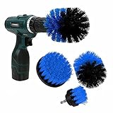 Drill Attachment Power Scrubber – Turbo Scrub Kit of 3 Scrubbing Brushes – All Purpose Shower Door, Bathtub, Toilet, Tile, Grout, Rim, Floor, Carpet, Bathroom and Kitchen Surfaces Cleaner 2