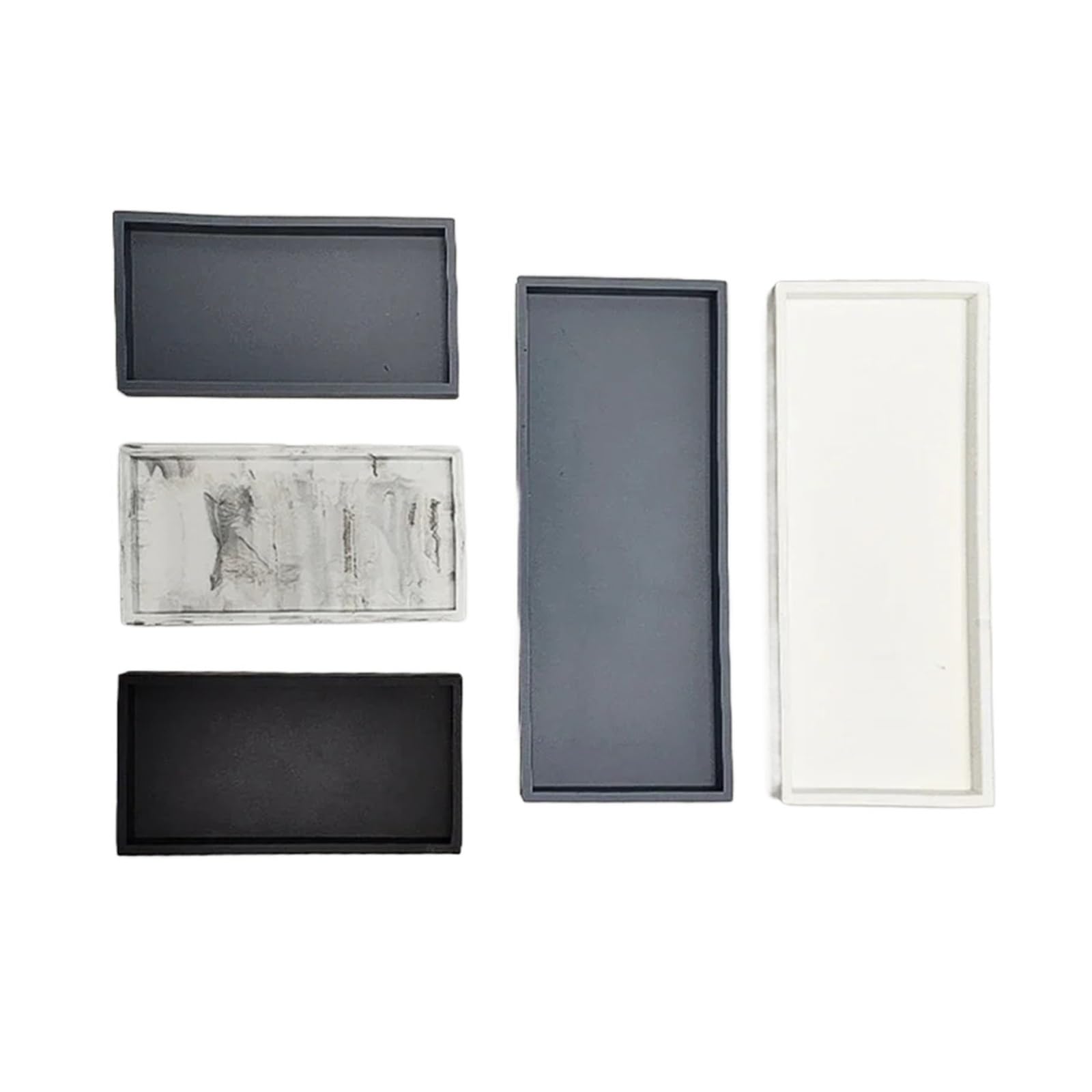 2Pcs Thickened Silicone Tray For Bathroom