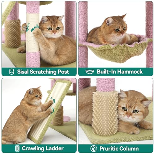 YITAHOME Torre para Gatos 61 Pulgadas con Hamaca y Rascadores miniatura 7