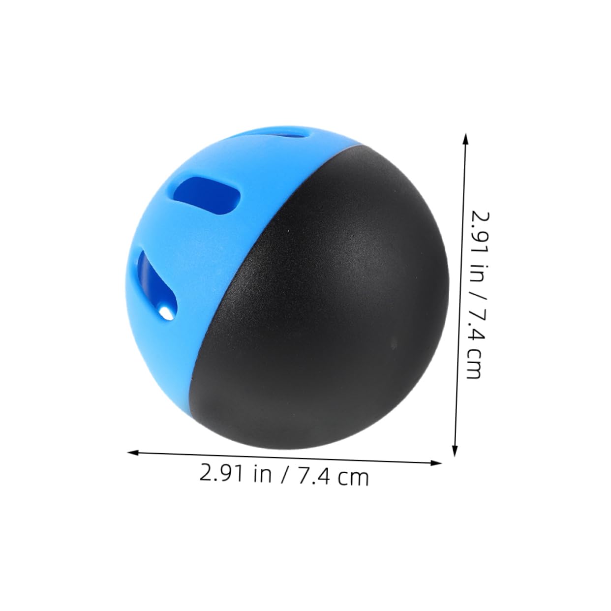 POPETPOP Baseball Training Balls 4pcs Soft 74mm Eva Holes Balls for Indoor/Outdoor Enhance Hitting Skills