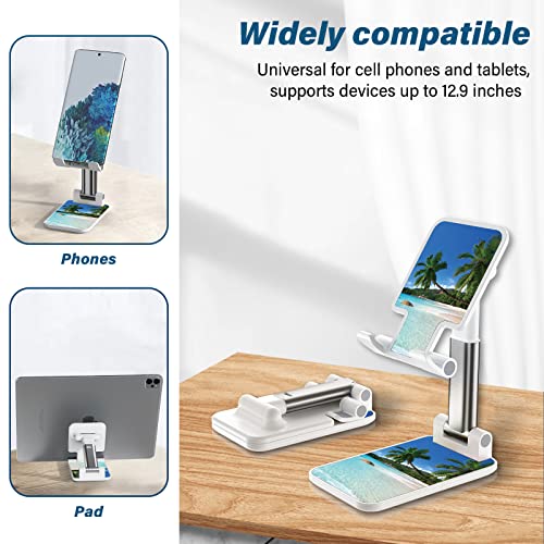 Image of Foldable Phone Stand for Desk, Adjustable Angle of View, Suitable for iPhone, Samsung and Other Smart Phones, Colorful Pattern, Portable Electronic Device Stand