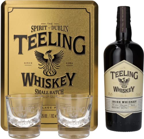 Teeling Irish Whiskey Small Batch Rum Cask 0,7l con 2 bicchieri