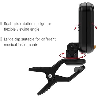 PEPDRO Accordeur de Guitare, accordeur à Pince Rotatif écran LCD Guitare Acoustique chromatique ukulélé Basse, réglage… - Les Beatles, Paul McCartney, John Lennon, RIngo Starr, George Harrison PEPDRO Accordeur de Guitare, accordeur à Pince Rotatif écran LCD Guitare Acoustique chromatique ukulélé Basse, réglage… – Image 5