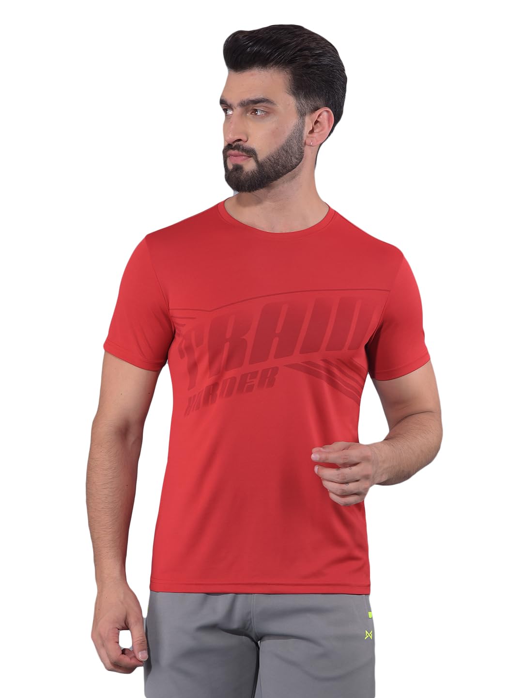 Force NXTRound Neck T-Shirt for Men Pack of 1 | Men’s Anti Odour Active Wear Dry-Fit Gym T-Shirt | Premium Micro Fibre Sports T-Shirt | Regular Fit, Ultra Soft, Half Sleeve T-Shirt
