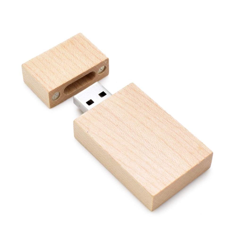 10 Unidades USB2.0 de 32GB, Unidades Flash a Granel Anloter de Madera USB Flash Drive Pack de Memoria de Nogal para Almacenamiento de Fecha de Alta Velocidad 2.0 (32GB, 10 Unidades de Madera de Arce)