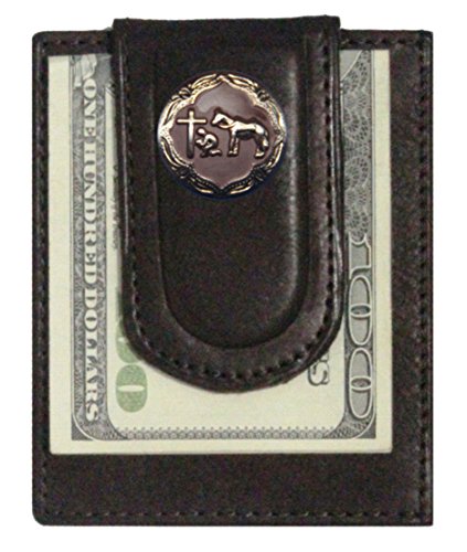 Custom Brown Praying Cowboy Church Paul and Taylor Money Clip Wallet