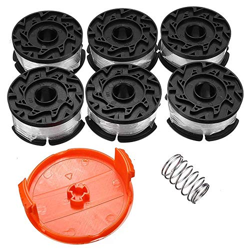 Junww Mowing tool durable 30ft 6pcs Trimmer Line Replacement Spool Cap Cover Spring for Black and Decker String Trimmers