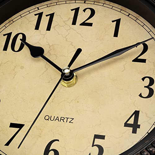 Lumuasky Vintage Wall Clock, 12 Inch Silent Non-Ticking Battery Operated Decorative Clock For Living Room Kitchen Bedroom Home Office Decor #TOP3