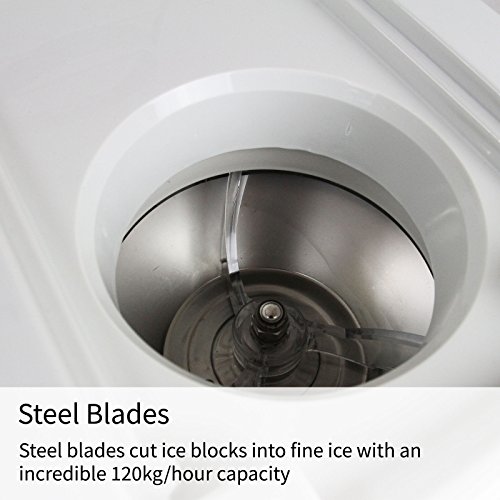 KuKoo Gastro Ice Shaver Eismaschine Slusheis Wassereis Eisschnee Schneeeis Shaved Iced Eisbearbeitung Küchenmaschine – Bild 8