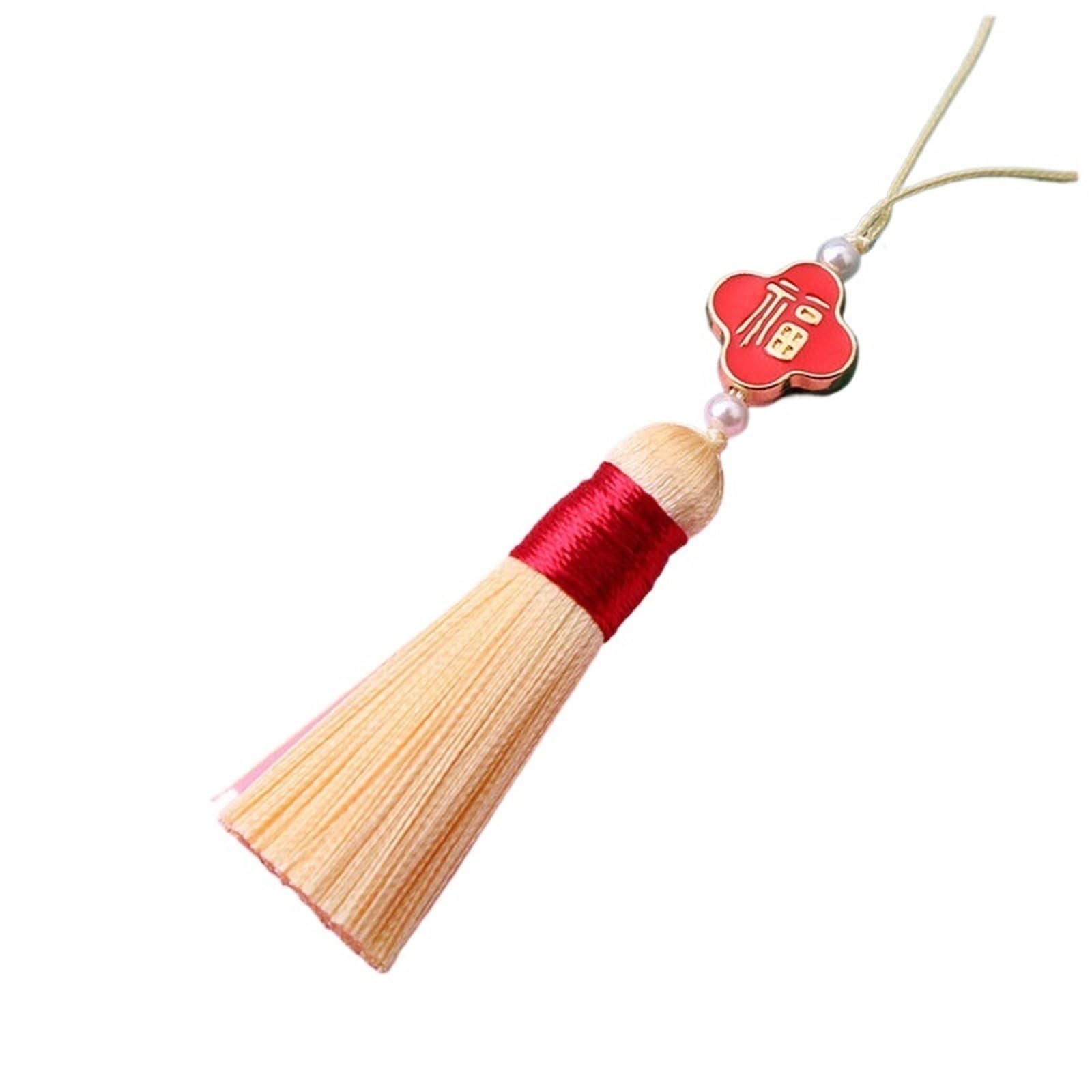 Tassel Craft Floss, Silk Tassel Craft Decor Chinese Knot Fringe Bookmarks Pendant(Color 9,10pcs)