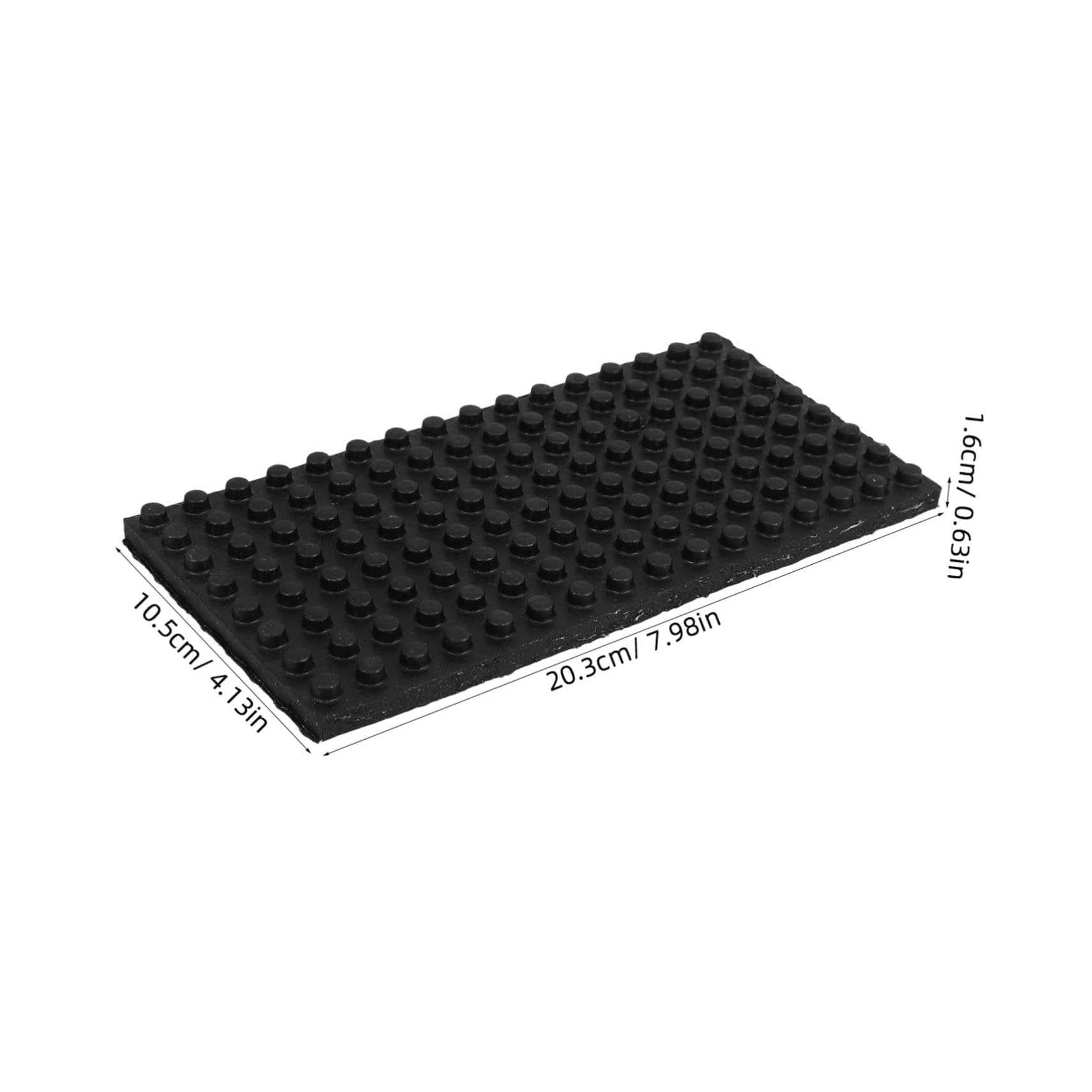 Ciieeo 2Pcs Heavy Duty Rubber Vibration Pads for Air Conditioner Units Industrial Equipment Noise Reduction Non Slip Texture Furniture Mats Rubber Feet