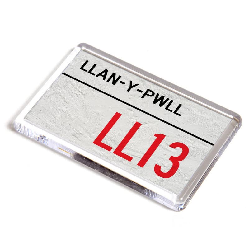 FRIDGE MAGNET - Llan-y-pwll LL13 - UK Postcode
