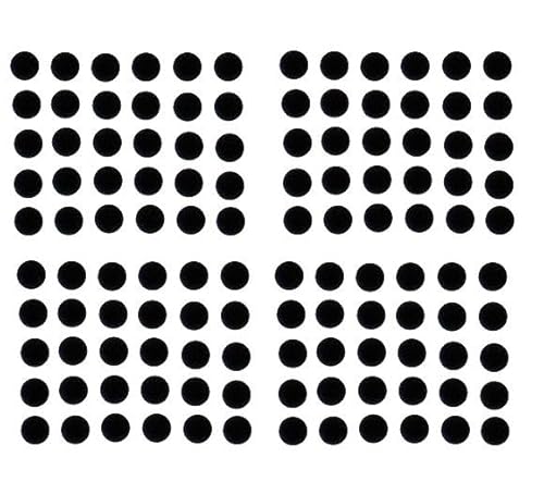 KULIA® Black Bindi Round Dots Tattoos Sticker Round Bindi 4 Packets Bindi Dots Tattoos Sticker Bindi Tikka Bollywood Party Mix Size Forehead Stickers Wedding Tikka Fashion Jewelry Face Jewels