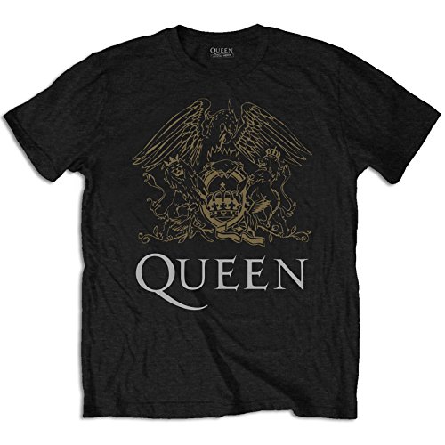 Queen - T-Shirt - Homme Noir Noir Large - Noir - Medium