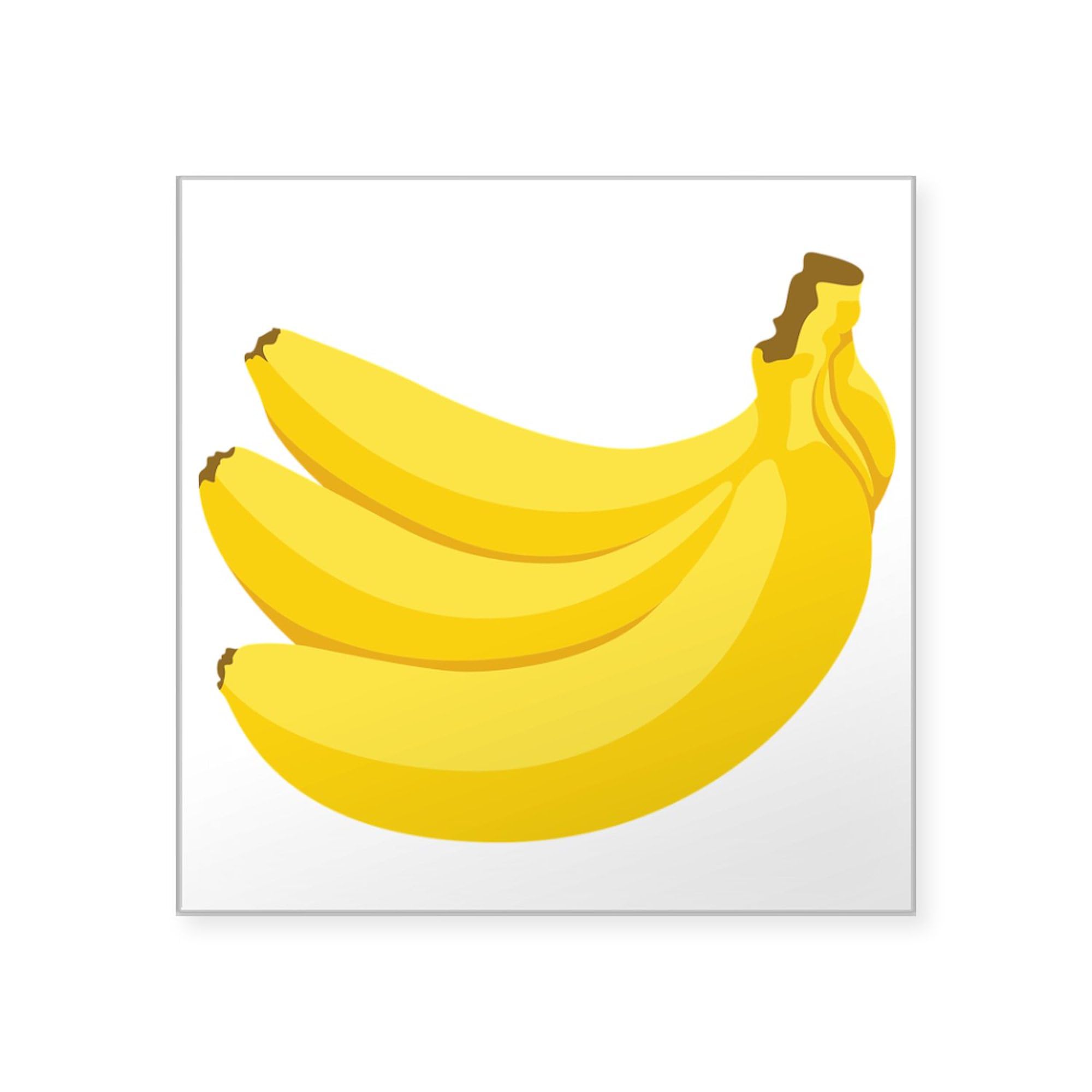 CafePress Bunch of Bananas Sticker Square Bumper Sticker Car Decal