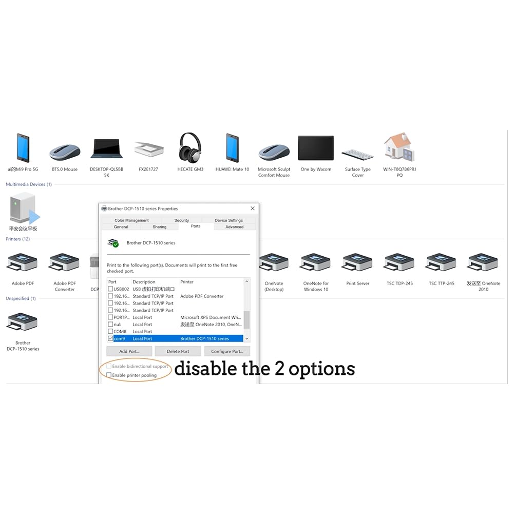 Serveur d'impression Bluetooth Ethernet WiFi, Transformez Votre Imprimante USB en Imprimante sans Fil UE