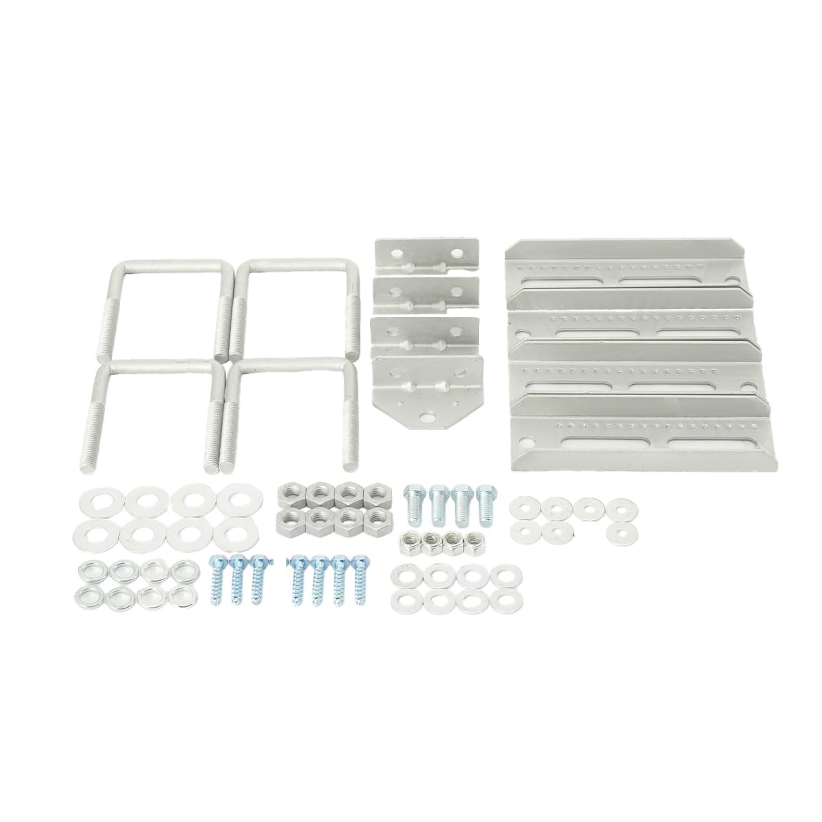 4 PCS 8" Galvanized Swivel Top Bunk Bracket Kit with Hardware