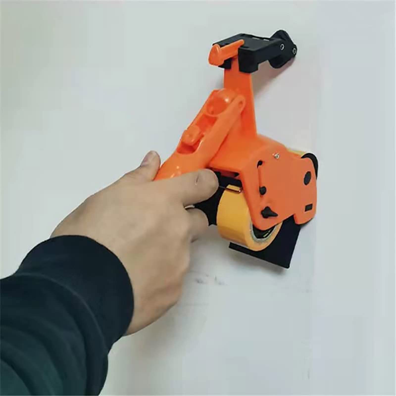 Juego de máquina de adhesivos de enmascarar – Kit dispensador de cinta aplicadora de alta calidad para pintura de pared y suelo – Herramienta de cinta de sellado 2 en 1 con poste – Logra una precisión