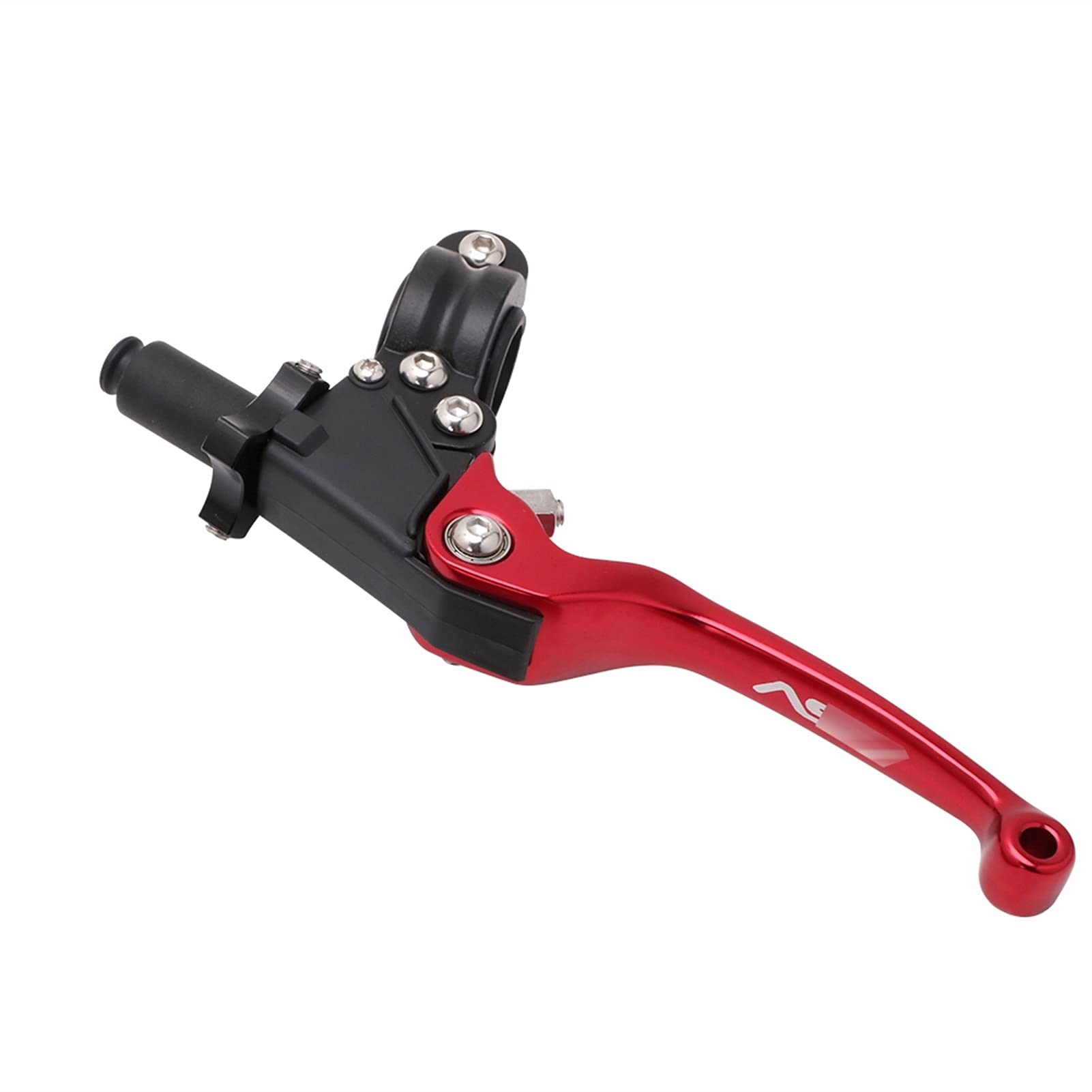 Bremshebel Kupplungshebel, , Faltbare ausziehbare Kupplungshebel, ASV F3 2. ShortAlloy Brems- und Kupplungslenkerhebel kompatibel mit Motocross-Motorrad Pitbike Dirt Pit Bike Universal Patrs Rot Farbe