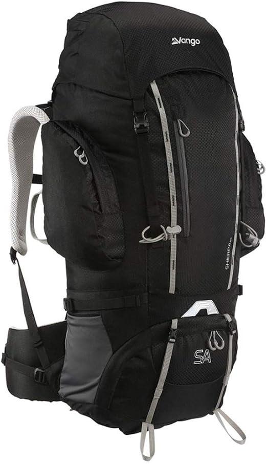 Vango Sherpa 65L Backpack, Black, One 