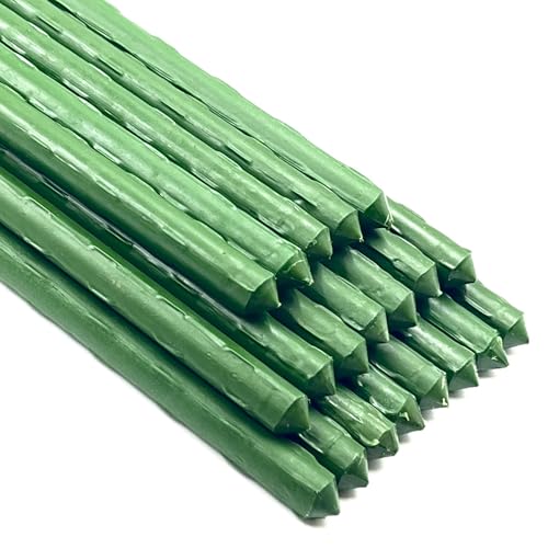 Garden Plant Stakes 48 Inch 4Ft Tomato Stakes, 20 Pack...