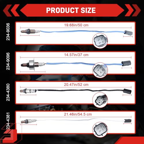 Set de 4 sensores de oxígeno compatibles Nissan Altima 2010-2013 miniatura 5