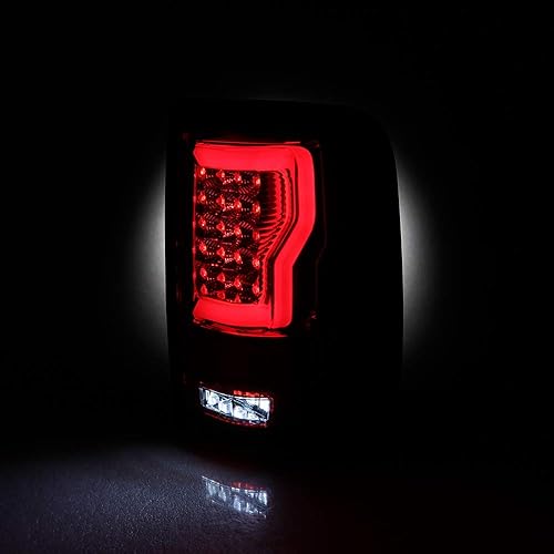 Miniatura 17 de AKKON - Compatible con barra de luz LED negra ahumada para Ford F150 Pickup Styleside V2 04-08, par izquierdo+lado derecho Carcasa negra,Carcasa de