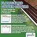 FlowGuard USA Made Professional DIY 6 Inch 50-Year Gutter Cover System - Brown - Aluminum Gutter Guards - 102 Feet - by FlexxPoint