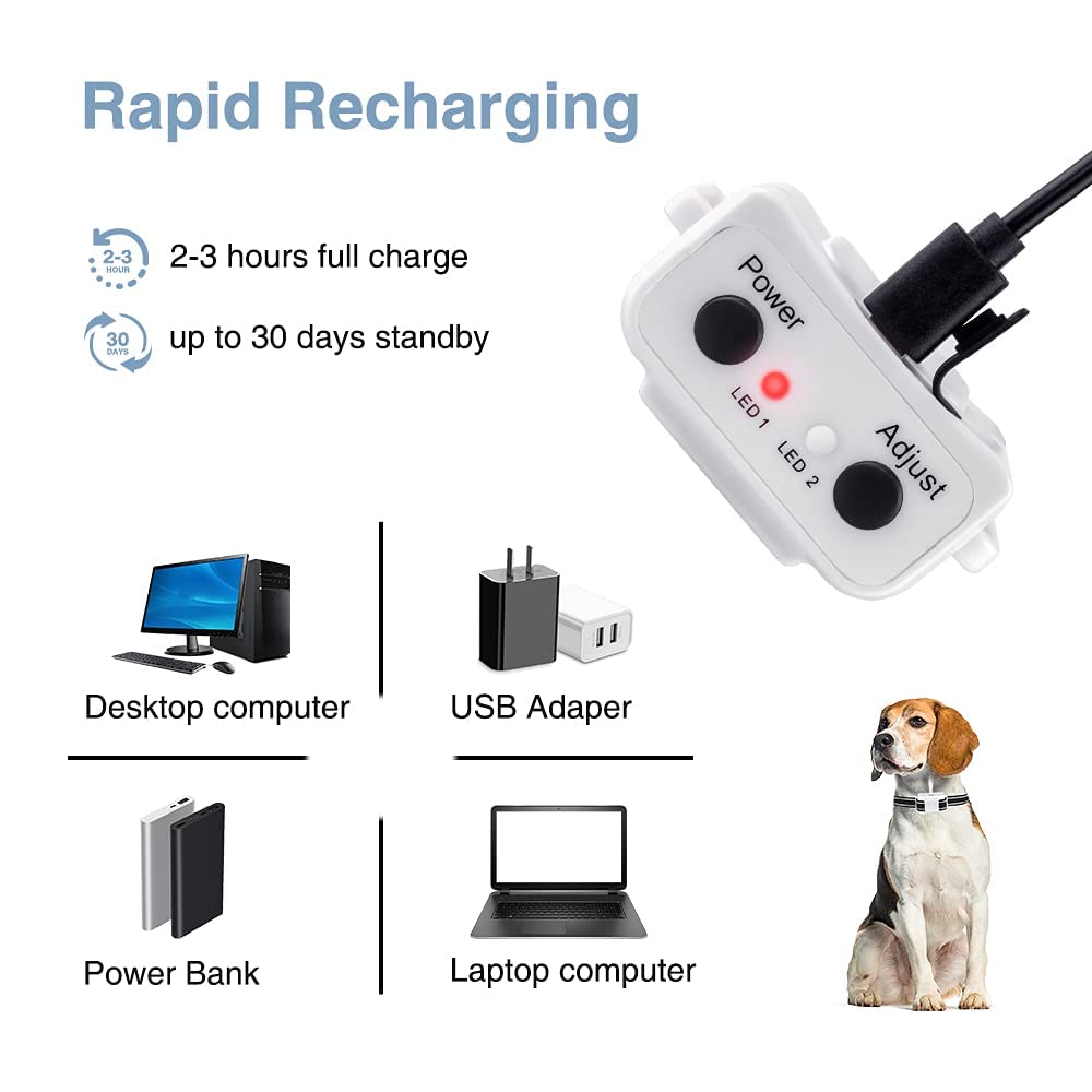 Collier Anti-aboiement Rechargeable, Conformes à La Nouvelle Loi 2023