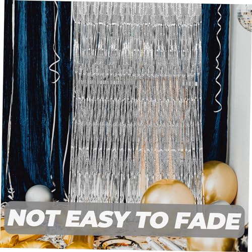 OSALADI 4 Pcs Cortina De Franja Metálica Serpentinas De Festa Cortinas De Franja De Porta Cortina De