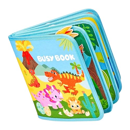 Jeu silencieux pour voyage et maison : livre d'activités en tissu pour occuper votre fille