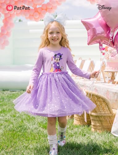 Image of Disney Girls' Tulle Tutu Dress Birthday Party Outfit Toddler to Big Kid