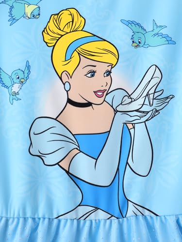 Image of Disney Frozen Elsa Princess Stitch Minnie Girls Ballet Leotards Ruffle Sleeve Shiny Leotard Dance Dress Ballerina Outfit 2-9Y