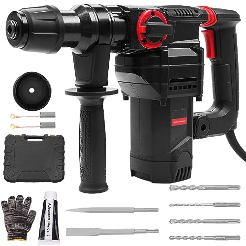 Mejores precios y opiniones de Precio de martillo los 10 mejores. 31 Rotomartillo Cincelador-1200w Martillo Perforador Combinado, Martillo Perforador Rotativo para Trabajos Pesados, Rotomartillo 3 Funciones para Hormigón, Taladro Cincelador...