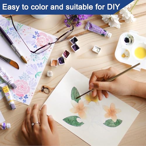 GBACHOOSE 100 Stück Kartonpapier A4, Menükarten, 250g/m² Papier A4 Elfenbein Papier, Dickes papier 21 x 29,7 cm für Einladungen, Hochzeit, DIY-Karten